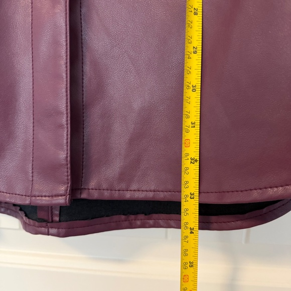 Bagatelle Collection Womens‎ Faux Leather Blazer Jacket Size L - Picture 7 of 10